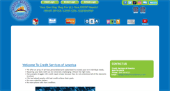 Desktop Screenshot of creditservicesofamerica.com